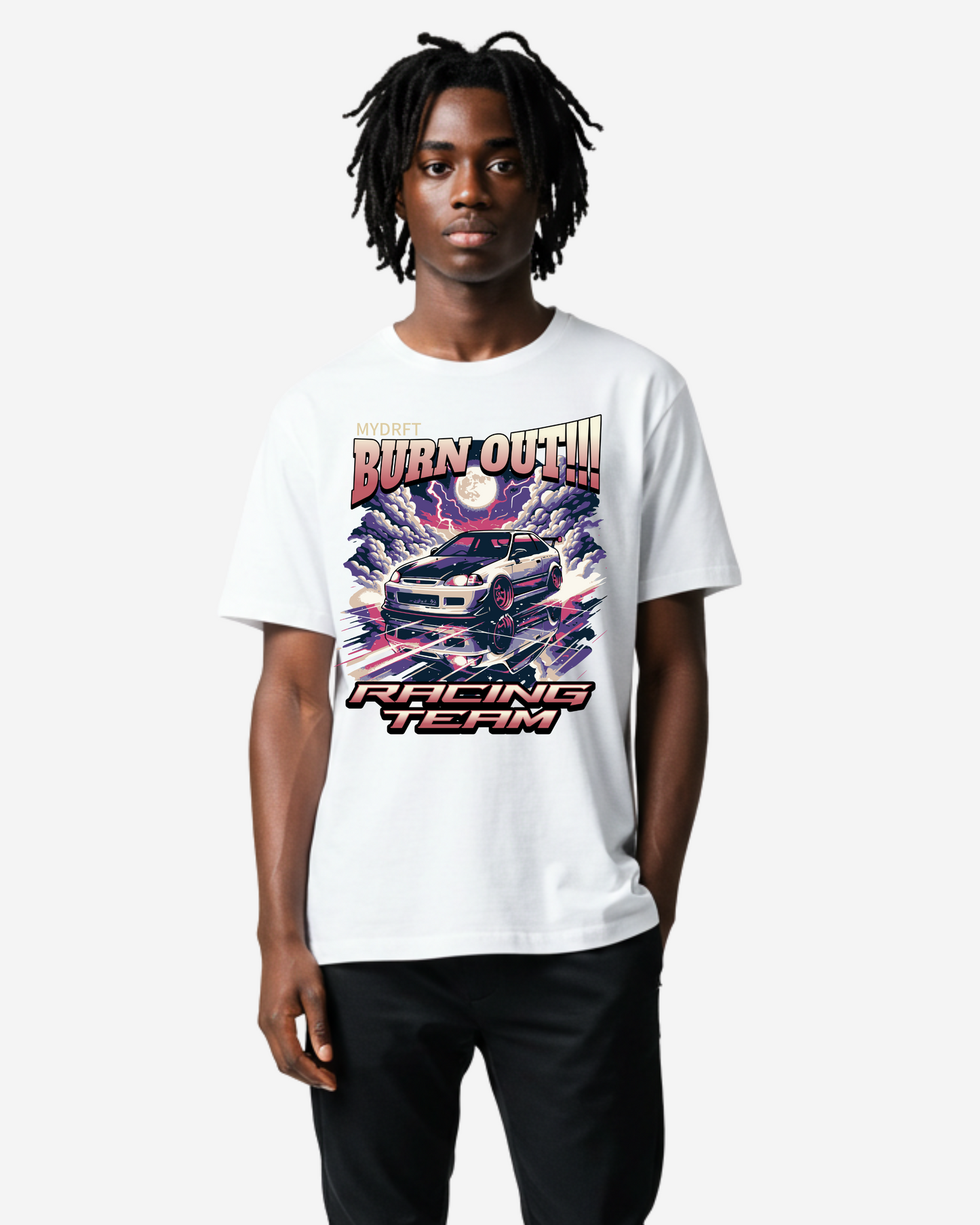 Burn Out Racing Team Oversized T-Shirt