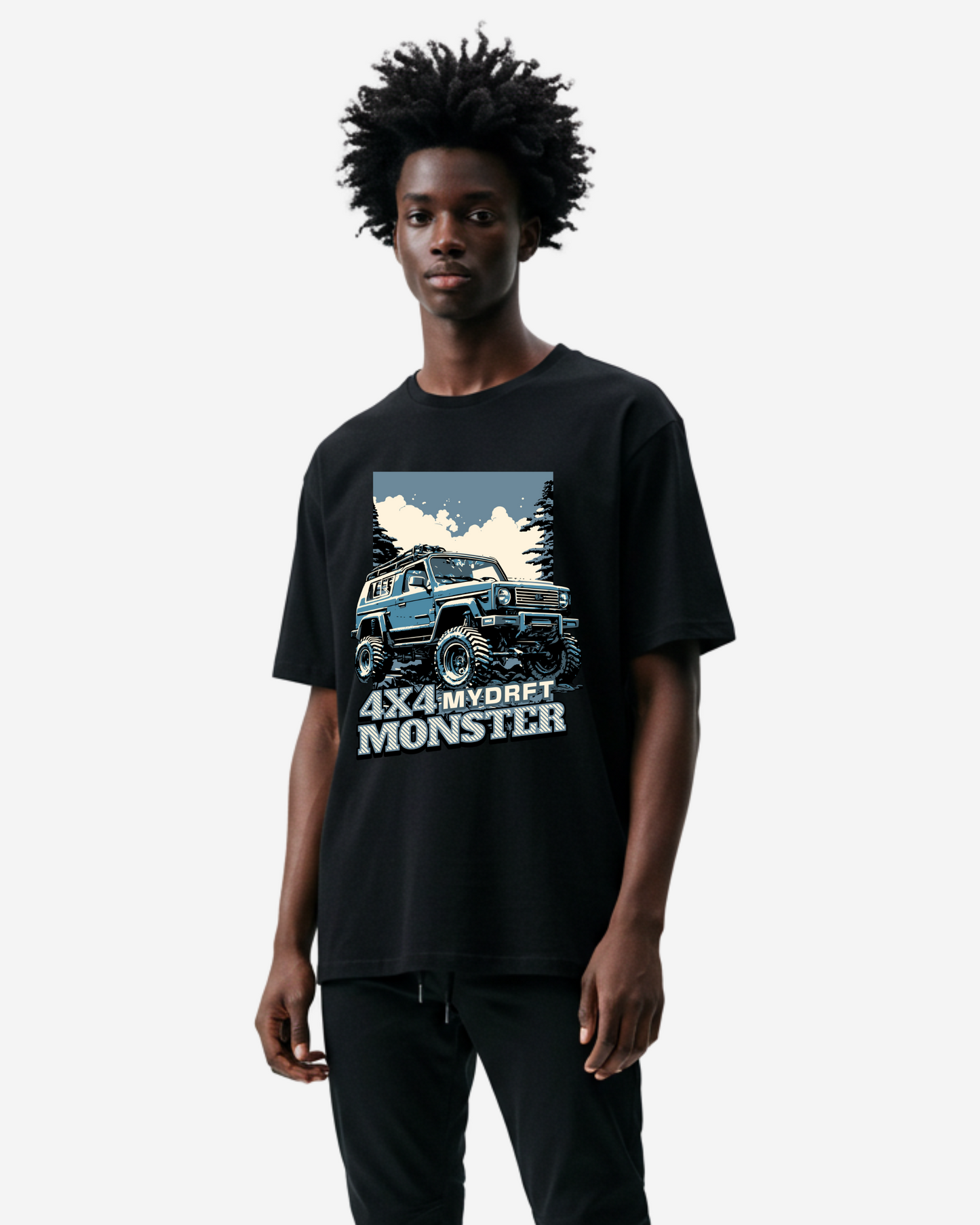 4x4 Monster Car Oversized T-Shirt