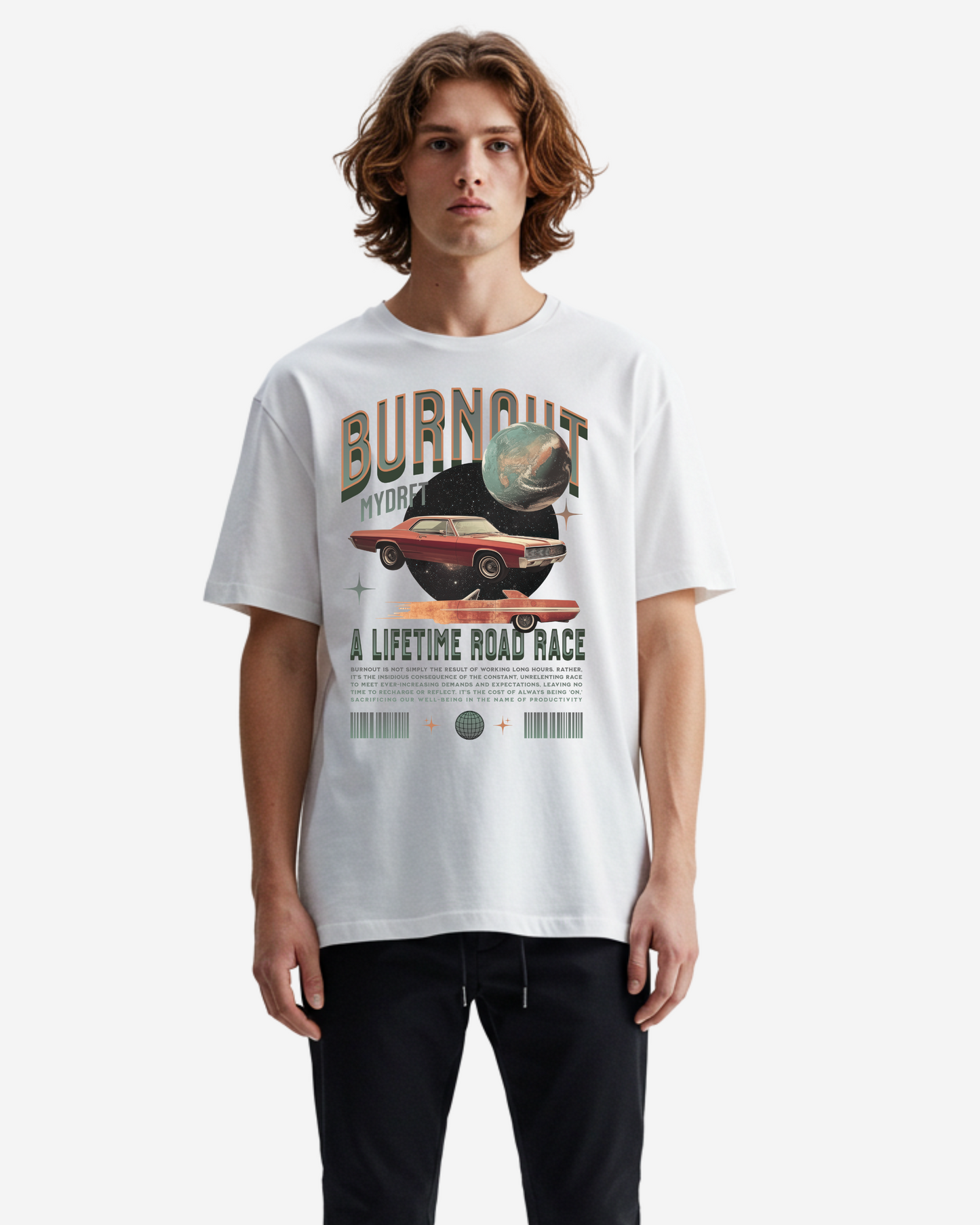 Burnout Automotive Oversized T-Shirt