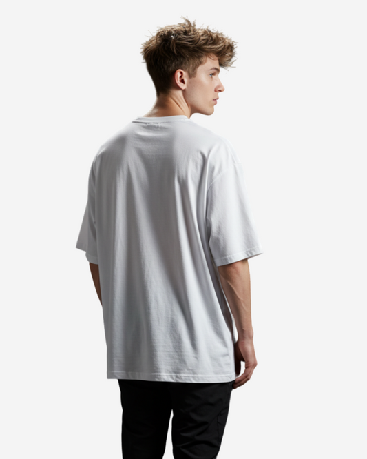 Typography Car Oversized T-Shirt