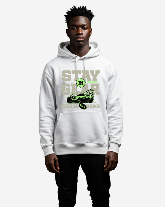 Stay in Gear Car Oversized Hoodie