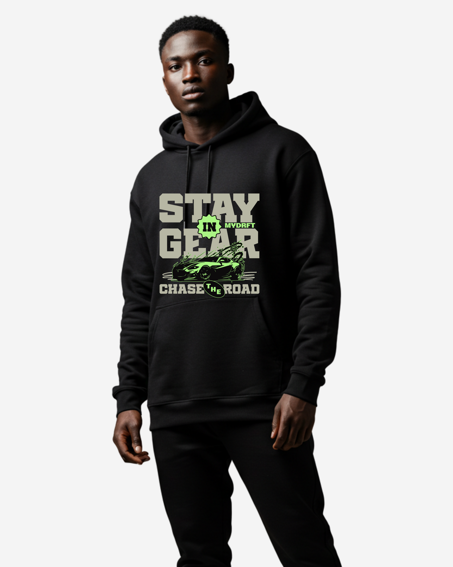 Stay in Gear Car Oversized Hoodie