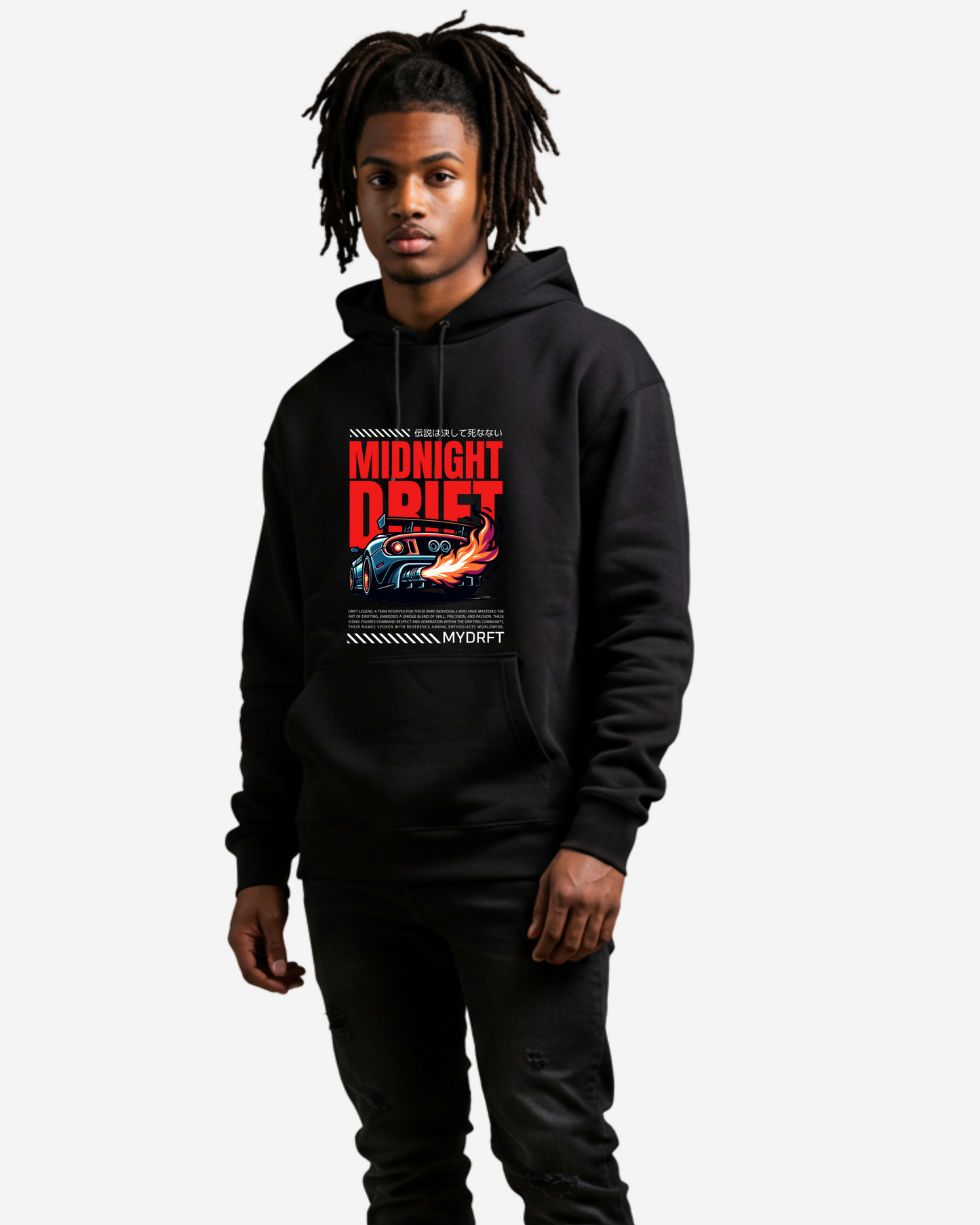 Midnight Drift Oversized Hoodie