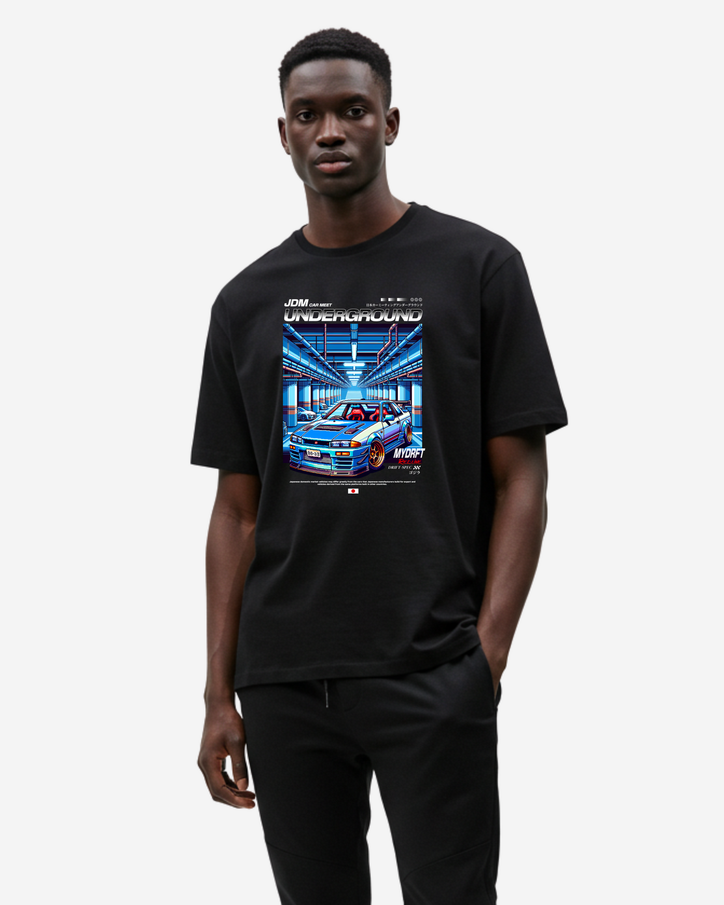 Pixelated Jdm Oversized T-Shirt