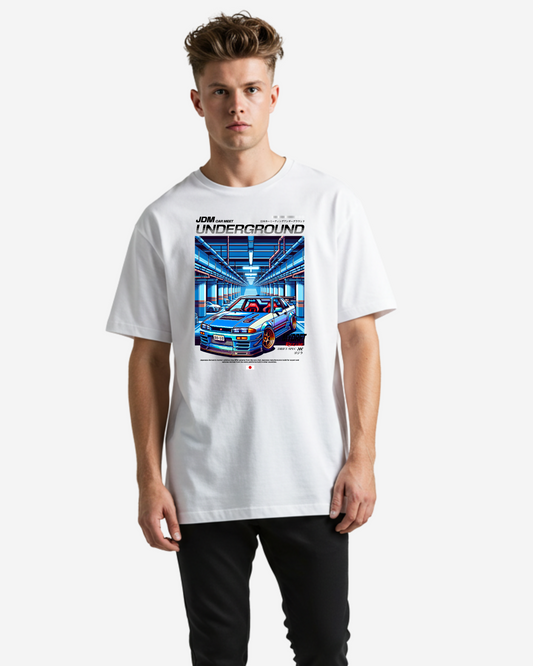 Pixelated Jdm Oversized T-Shirt